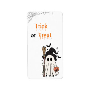 Trick or Treat Halloween Labels