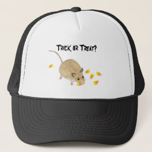 Trick or Treat Halloween Mouse with Candy Corns Trucker Hat