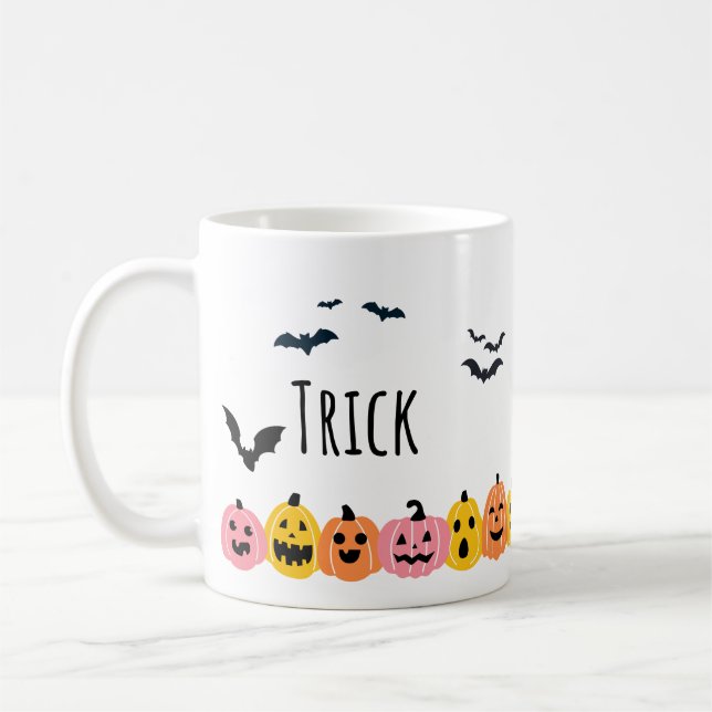 'Trick or Treat' Halloween Mug - 11oz (Left)