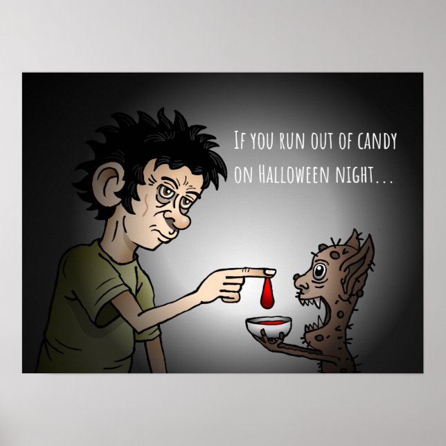Trick or Treat Halloween Night Poster (Front)