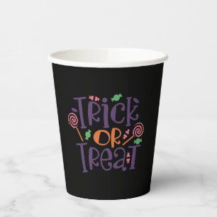 Trick or Treat Halloween Paper Cups
