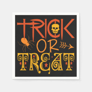 Trick or Treat Halloween paper napkins