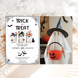 Trick or Treat Halloween Party Invitation