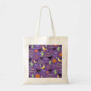 Trick or Treat Halloween Pattern Tote Bag