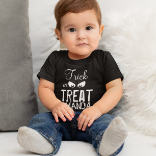 Trick or Treat Halloween Personalised Baby T-Shirt