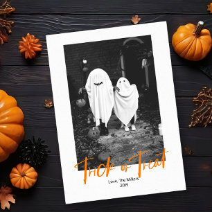 Trick or Treat Halloween Photo Card