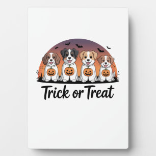 Trick or Treat Halloween Plaque