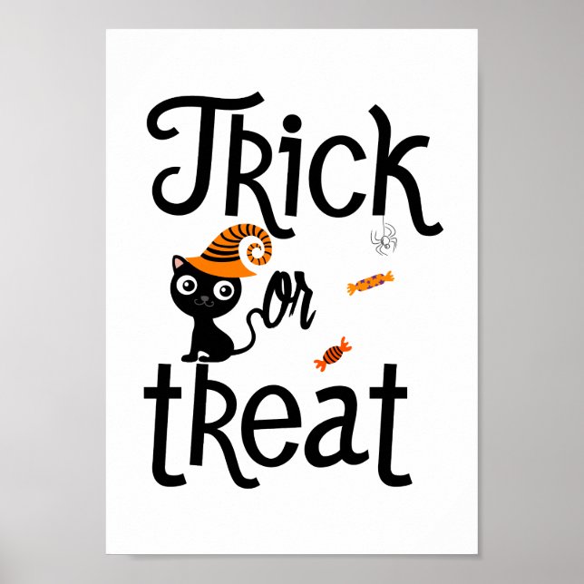 Trick or treat halloween poster (Front)