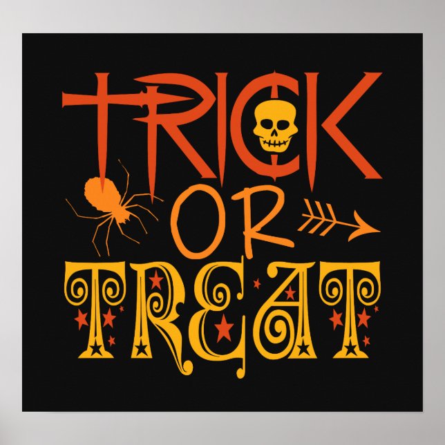Trick or Treat Halloween poster (Front)