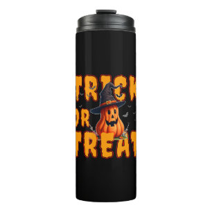 trick or treat halloween pumpkin fall autumn  thermal tumbler