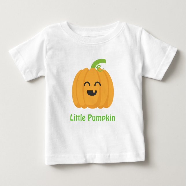 Trick or Treat Halloween Pumpkin for Babies Baby T-Shirt (Front)