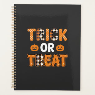 Trick or Treat Halloween Pumpkin Vector Design_1 Planner