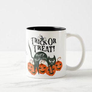trick or treat halloween pumpkins coffee mug
