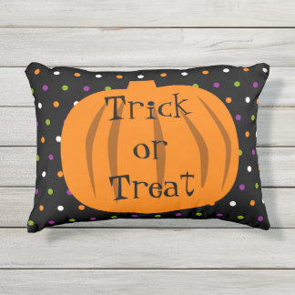 Trick or Treat Halloween Pumpkins Outdoor Cushion