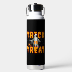 trick or treat halloween scary ghost pumpkin water bottle