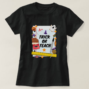 Trick or Treat Halloween Shirt for School