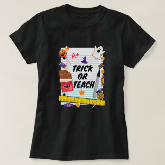 Trick or Treat Halloween Shirt for School