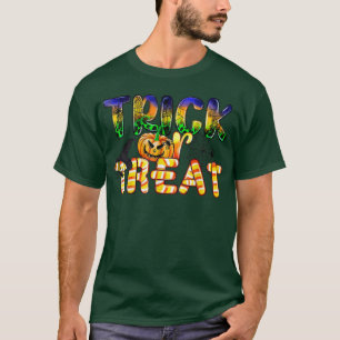 Trick Or Treat Halloween Shirt Pumpkin Happy Hallo