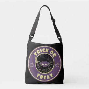 Trick or treat halloween spider Starbucks style Crossbody Bag