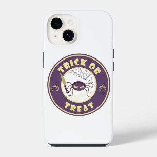 Trick or treat halloween spider Starbucks style iPhone 14 Case