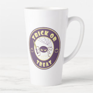 Trick or treat halloween spider Starbucks style Latte Mug