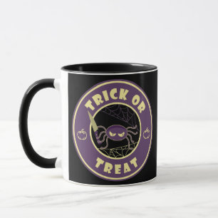 Trick or treat halloween spider Starbucks style Mug