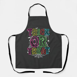 Trick or Treat Halloween Spider Web Design_1 Apron