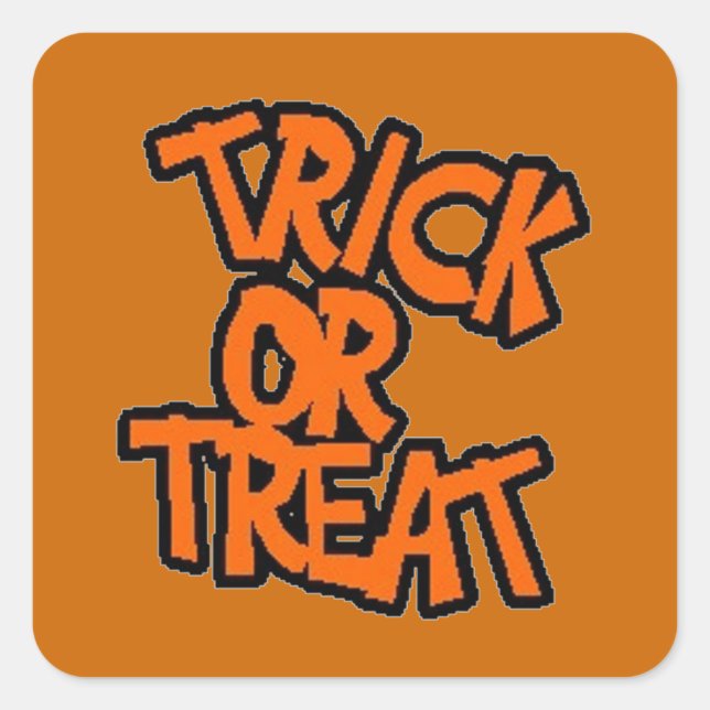 Trick-or-Treat - Halloween Sticker (Front)