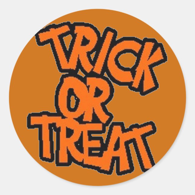 Trick-or-Treat - Halloween Sticker (Front)