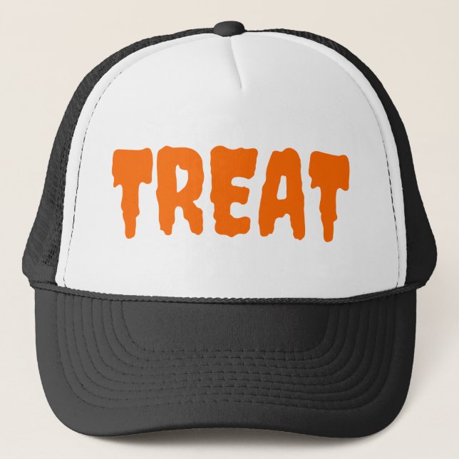 Trick or Treat Halloween Trucker Hat (Front)