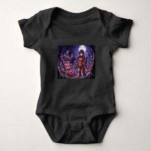 Trick or Treat Halloween Zombies Handing out Brain Baby Bodysuit