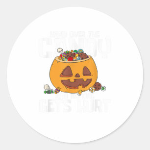 Trick or Treat Hand Over The Candy Cute Funn Classic Round Sticker