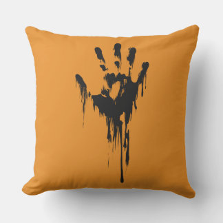 Trick or Treat Handprint Halloween Cushion