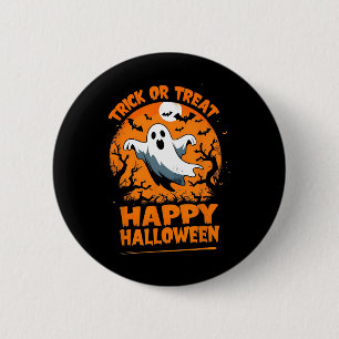 Trick Or Treat Happy Halloween Ghost Costume Fun 6 Cm Round Badge