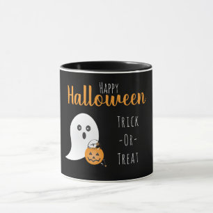 Trick Or Treat Happy Halloween Ghost Spooky Mug