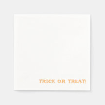 Trick or treat! Happy halloween Napkin