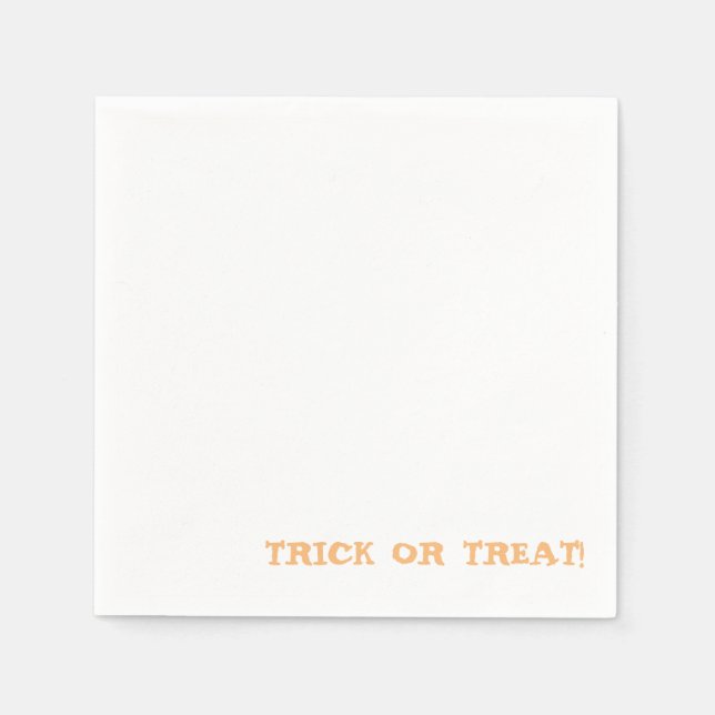 Trick or treat! Happy halloween Napkin (Front)