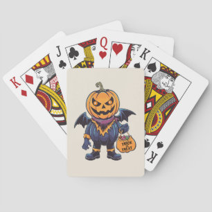 Trick or Treat Happy Halloween Playing Cards