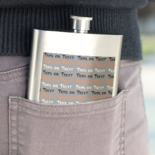 Trick Or Treat Hip Flask