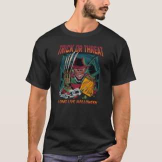 Trick Or Treat Horror Halloween Vintage Slasher T-Shirt