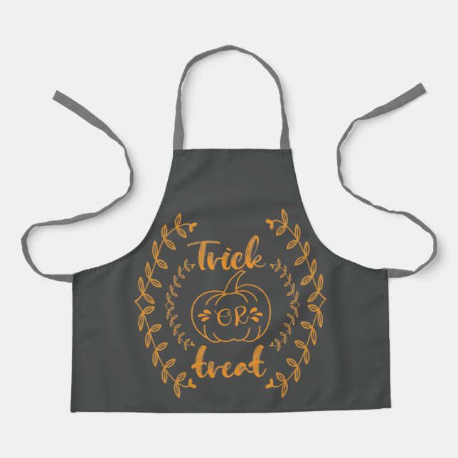 Trick or treat in plants frame  apron (Front)