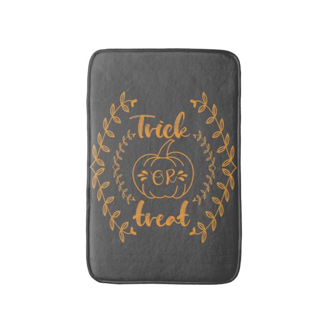 Trick or treat in plants frame  bath mat (Front Vertical)