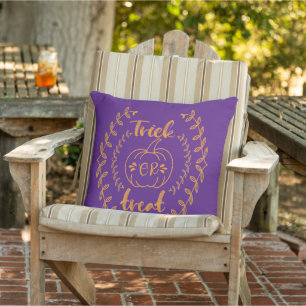 Trick or treat in plants frame cushion