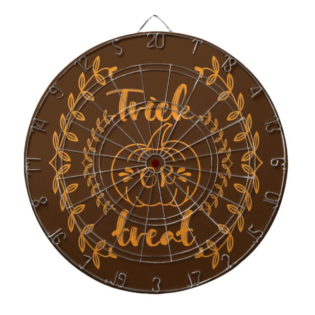 Trick or treat in plants frame  dartboard (Front)