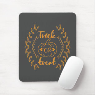 Trick or treat in plants frame mouse pad