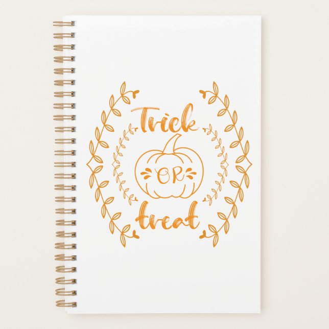 Trick or treat in plants frame  planner (Front)