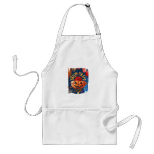 Trick or Treat – Jack-o'-Lantern with Red Rose (1) Standard Apron