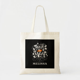 Trick or Treat Kids Custom Halloween Tote Bag