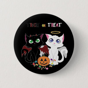 Trick or Treat Kittens 6 Cm Round Badge
