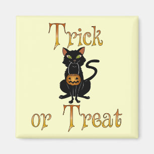 Trick or Treat Kitty Magnet